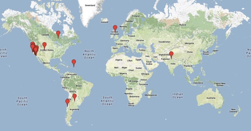 Locations World Map